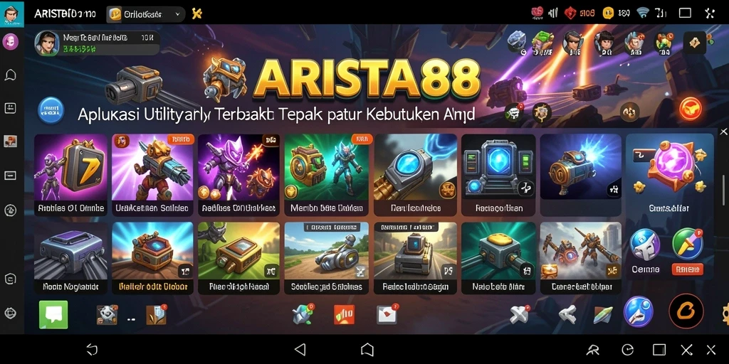 Tampilan aplikasi ARISTA88 dengan antarmuka yang intuitif.