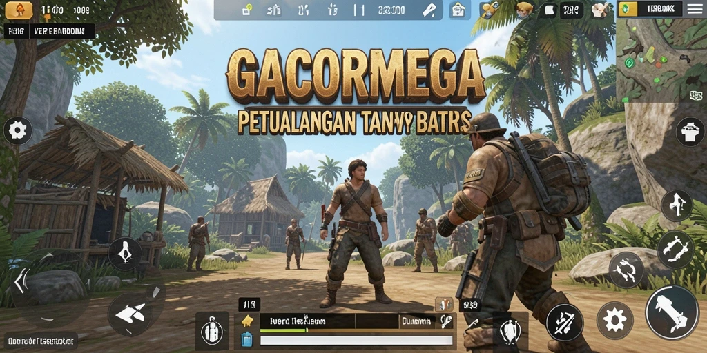 Tampilan gameplay GACORMEGA dalam dunia terbuka yang imersif.