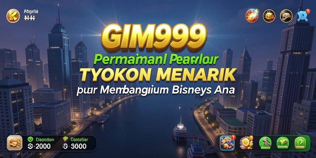 Tampilan menarik dari gameplay GIM999 dengan elemen Tycoon