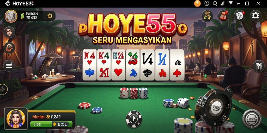 Screenshot gameplay HOYE55 yang menarik dan interaktif.