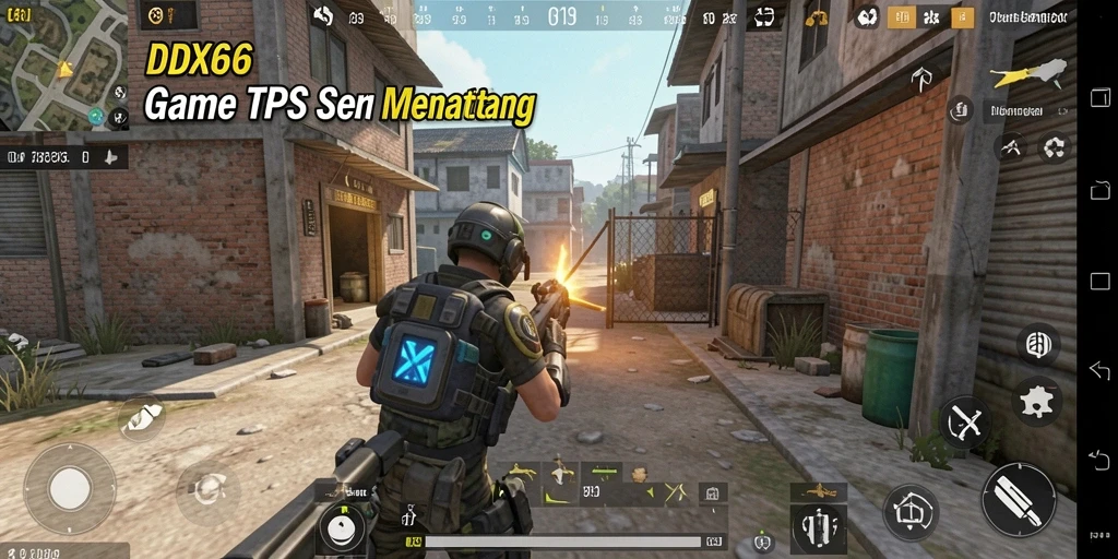 Tampilan gameplay seru dalam IDX66 dengan aksi TPS.