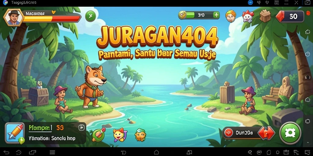 Gameplay JURAGAN404 yang menghibur dan penuh warna.