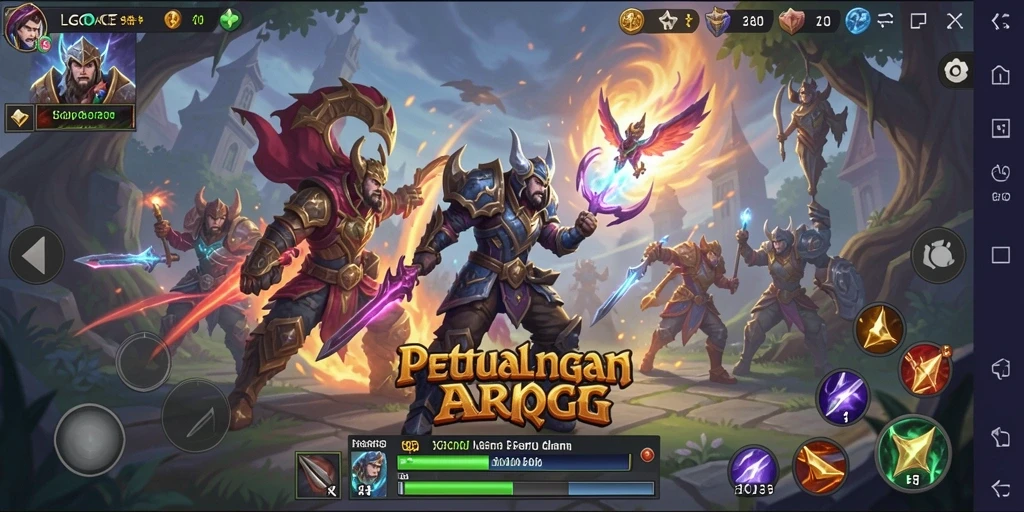 Tampilan gameplay ARPG yang mendebarkan dalam LGOACE.