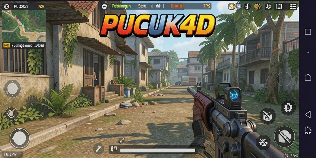 Tampilan seru gameplay PUCUK4D dalam aksi TPS.