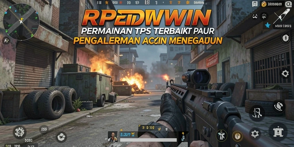 Tangkapan layar gameplay RPIDWIN menunjukkan aksi mendebarkan dalam mode TPS.