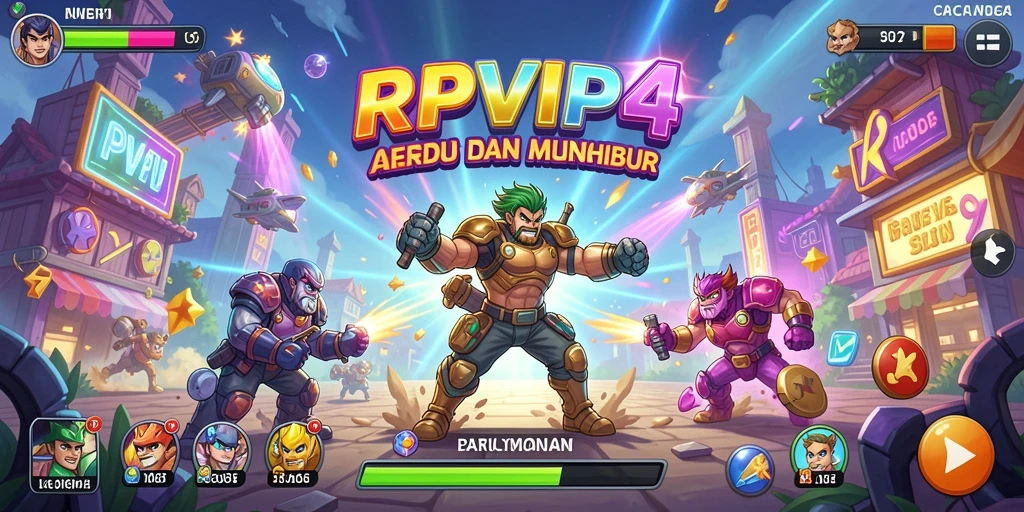 Screenshot gameplay RPVIP4 yang menampilkan aksi seru dalam permainan Arcade.