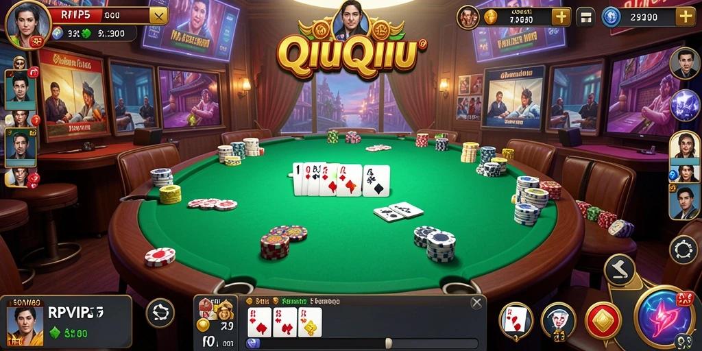 Screenshot utama RPVIP5 menampilkan gameplay seru QiuQiu.