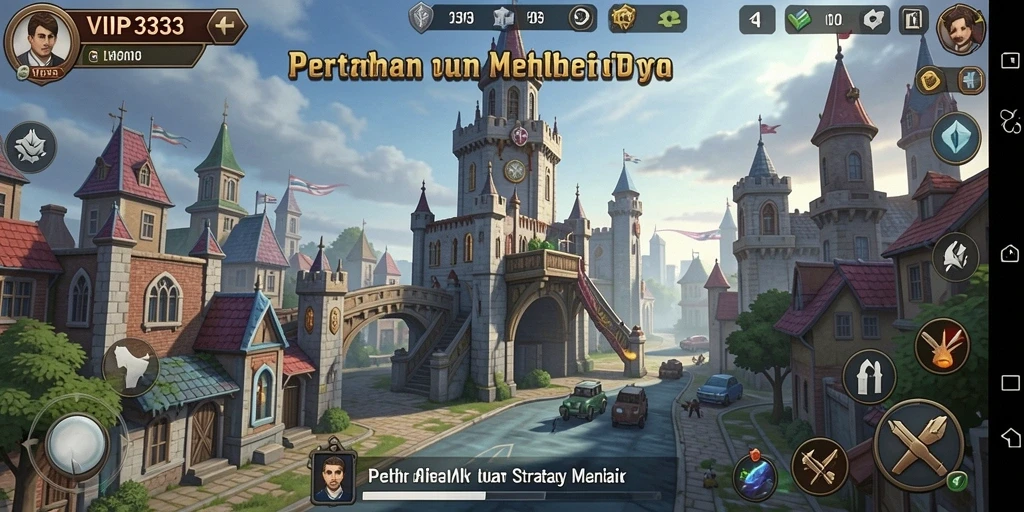 Tampilan gameplay menara pertahanan yang menegangkan di VIP333.
